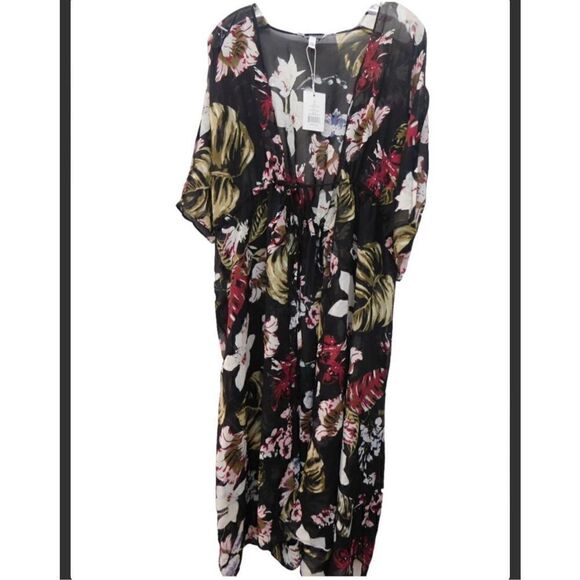 NEW Walter Baker “Tulum” One Size Kimono Duster Robe Midi Cover Up  Caftan - Picture 4 of 5
